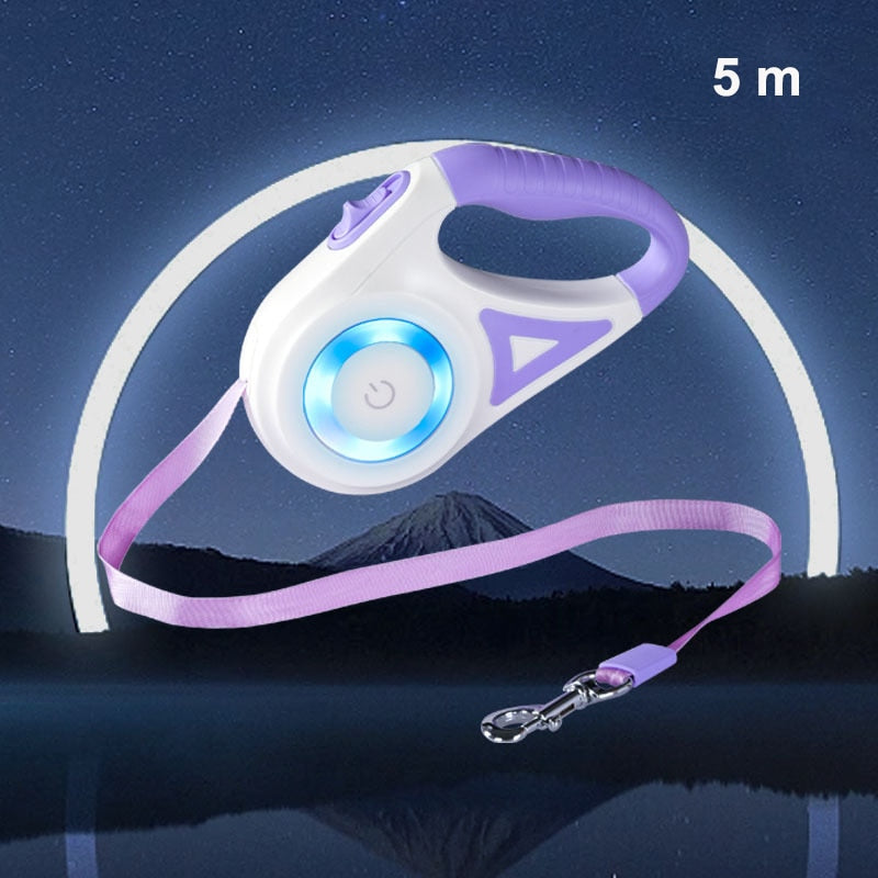 LED Retractable Leash